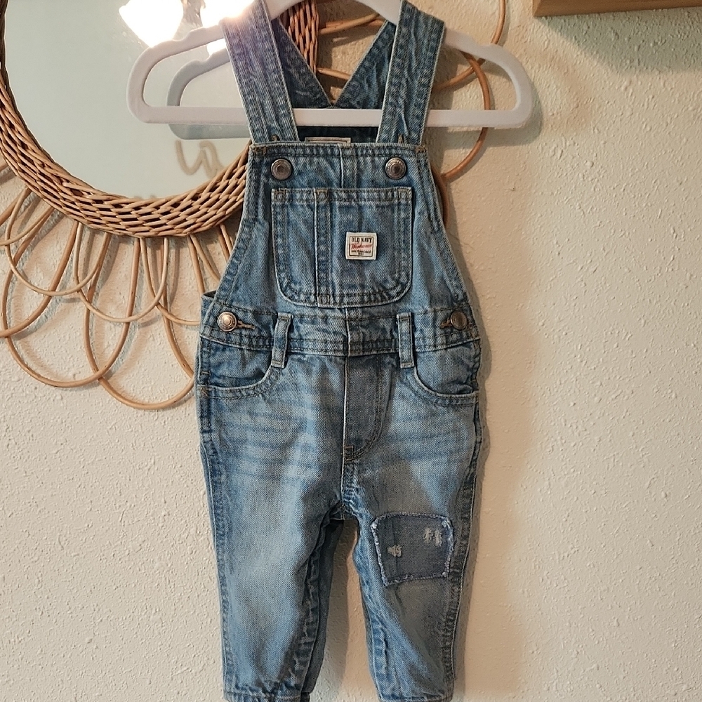 Old Navy Kids Blue Denim Overalls